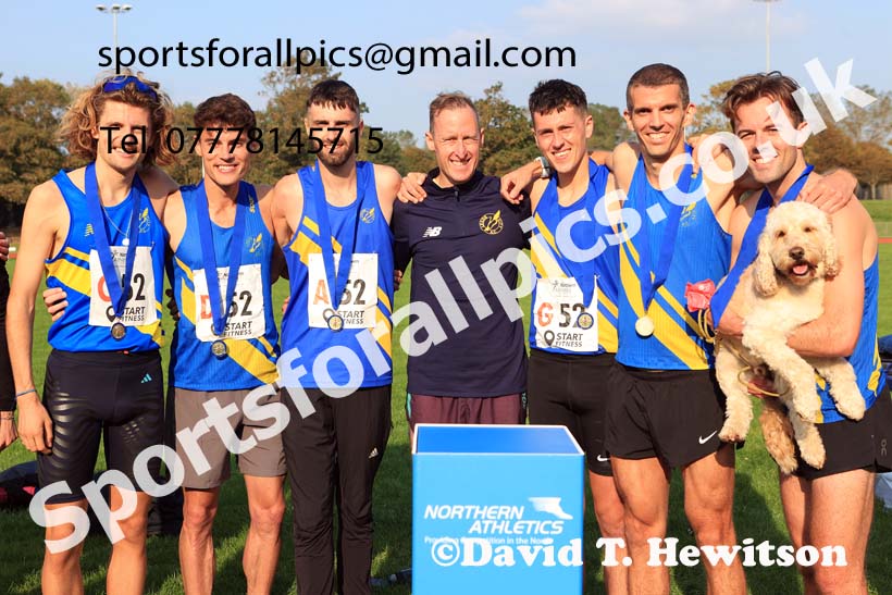 Mens 6 Stage Relay, 2024 Northern Mens 6 and Womens 4 and Youngsters Relays, Stanley Park, Blackpool.  Photo: David T. Hewitson/Sports for All Pics